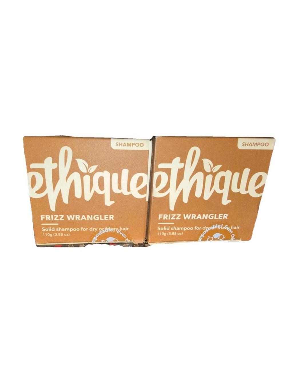 Ethique 2 Pack Smoothing Shampoo Bar for Frizz Control Nourishing Organic 3.88oz
